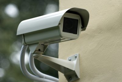A security camera peers down from the corner of the building, watching your every move.
** Note: Shallow depth of field